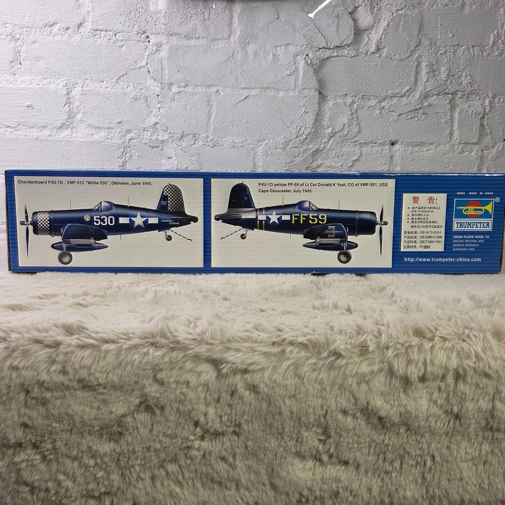 Trumpeter 02221 Vought F4U-1D Corsair 1:32 Scale Model Kit Airplane Open Box - Picture 12 of 15